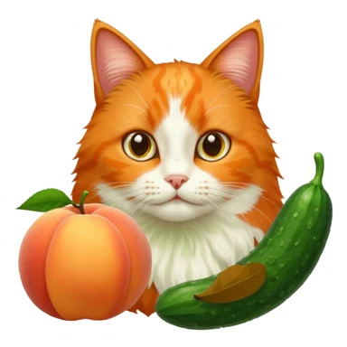 🌍🍑🥒😺 sticker