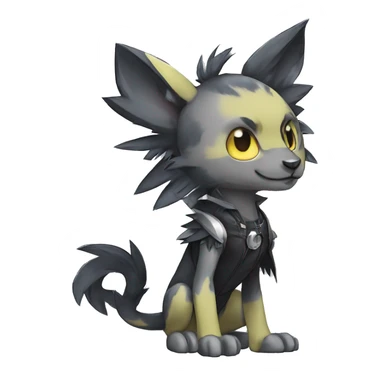 cute cool edgy punk Digimon-Fakemon-animal full body sticker