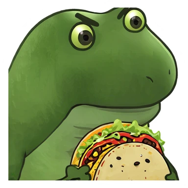 Taco dinosaurs  sticker