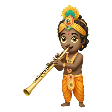 Krishna Flute sticker