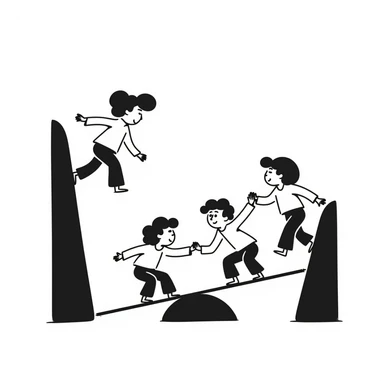 obstacle, hand-drawn doodle style sticker