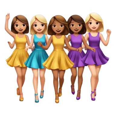 danse boite de nuit filles normales sticker