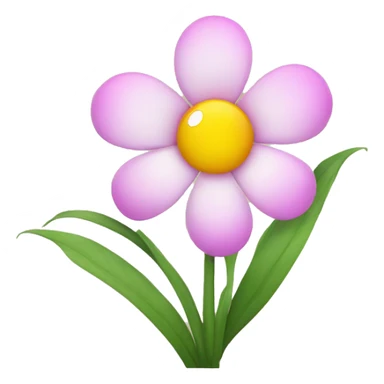 A flower with blinks sticker