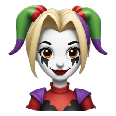 Harley Quinn Jester sticker