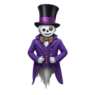 willy wonka ghost sticker