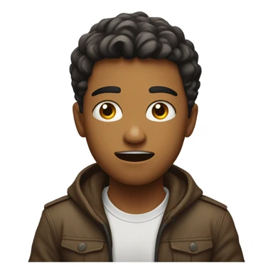 A guy mewing sticker