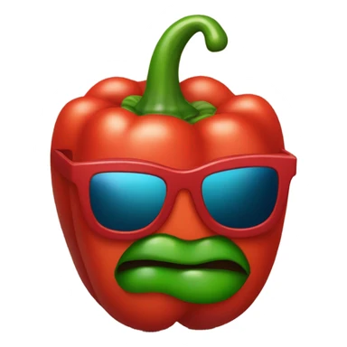 pepper with Mantel and sunglasses and necklace sticker