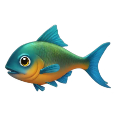 Un poisson sticker