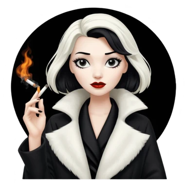 Cruella de vil whole body sticker