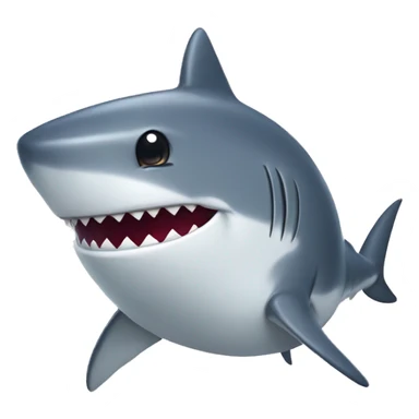 Cute shark with pant sticker
