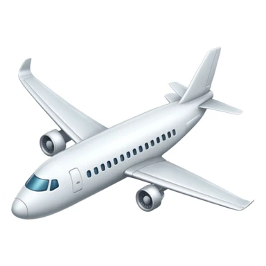 airplane white sticker