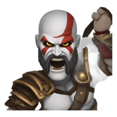 Kratos fight sticker