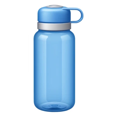 Blue water bottle sticker