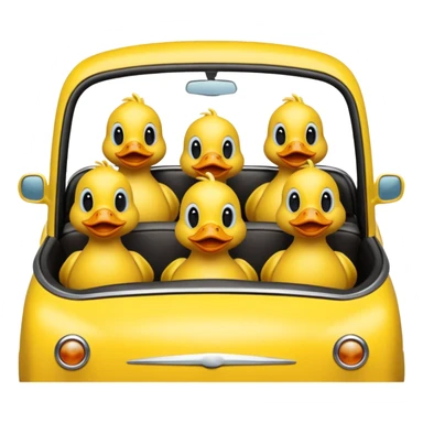 Driving ducks sticker