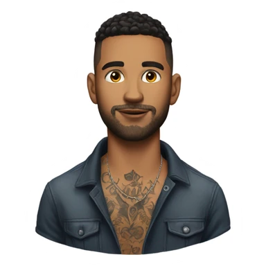 Andrew Tate with neck tattoo sticker