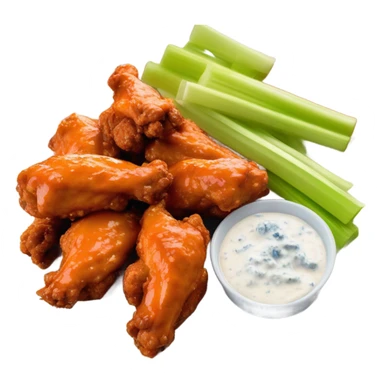Buffalo and chicken wings sticker