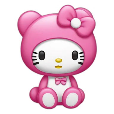 My melody hello kitty emoji sticker