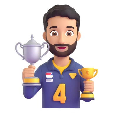 Daniel Ricciardo emoji holding a trophy sticker