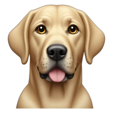 Perro labrador negro sticker