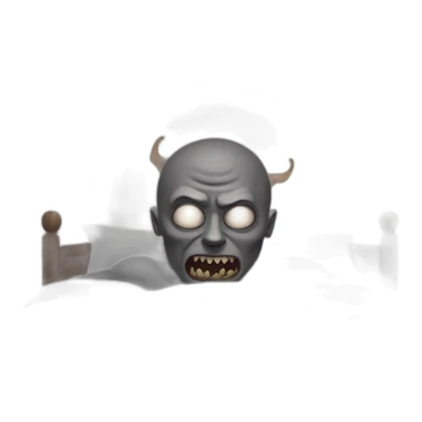sleep paralysis demon sticker