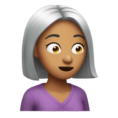 singing with her eyes closed sticker