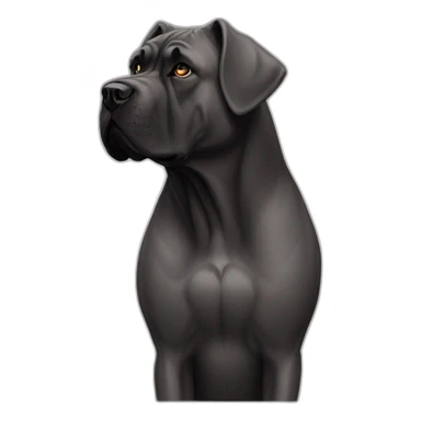 dog Cane Corso in profile sticker