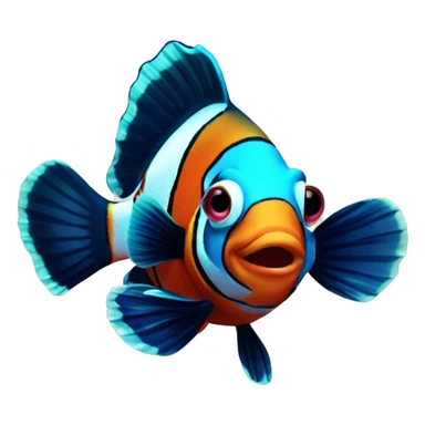 clown fish sticker