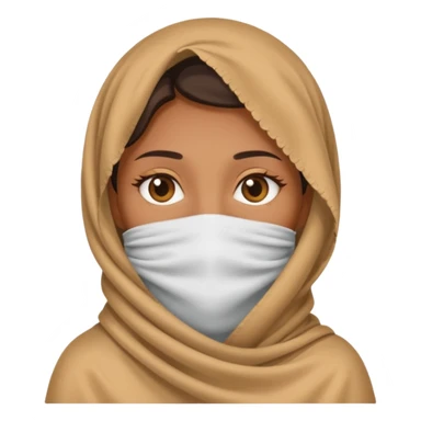 Mulher tampando o rosto sticker