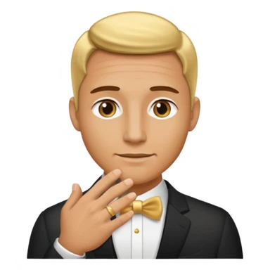 Men wedding ring sticker