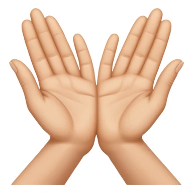 upside down prayer hands  sticker