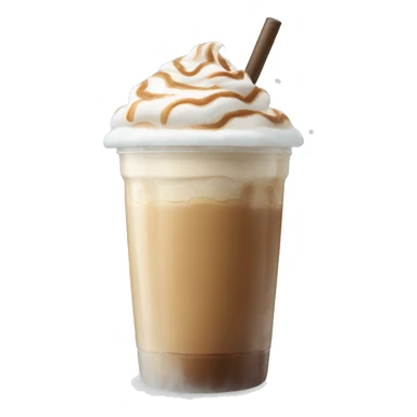 Iced latte in Winter sticker