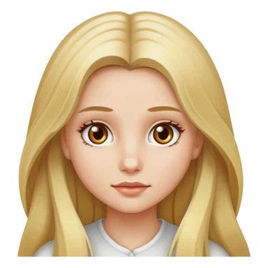 long blonde hair hazel eyed girl and white skin sticker