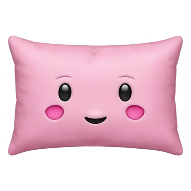 Make a pink pillow with no face sticker