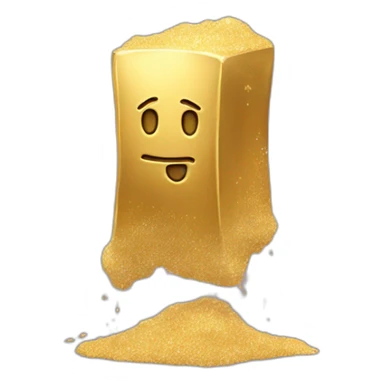 dust becoming gold bar sticker