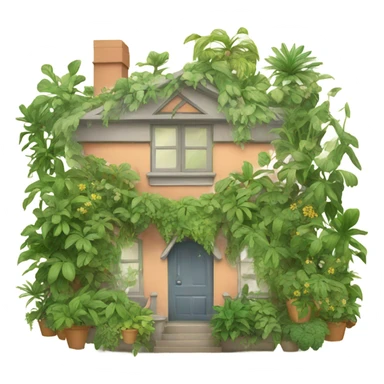 A house full of plants sticker