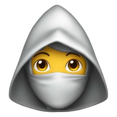Hooded figure sticker