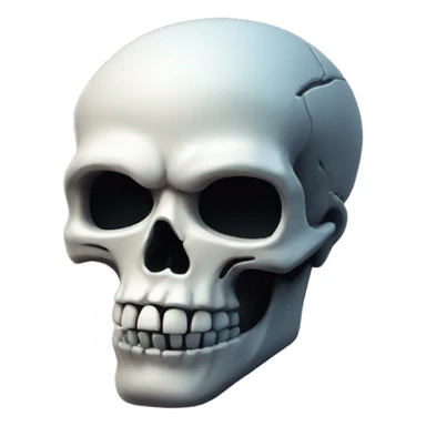 Glitch skull  sticker