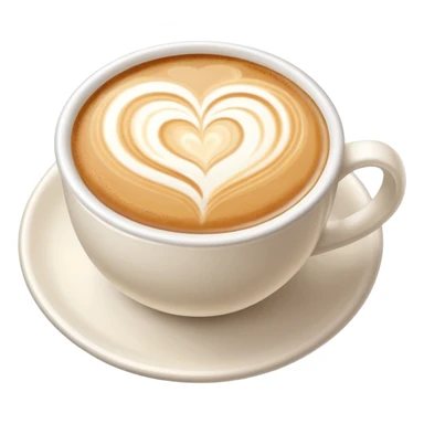 Latte art solo el dibujo sticker