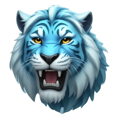 Spectral tiger blue sticker