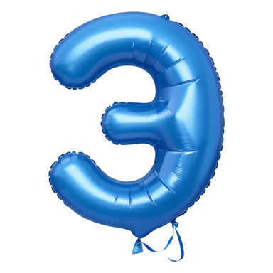 the number thirty one 31 in blue balloons sticker