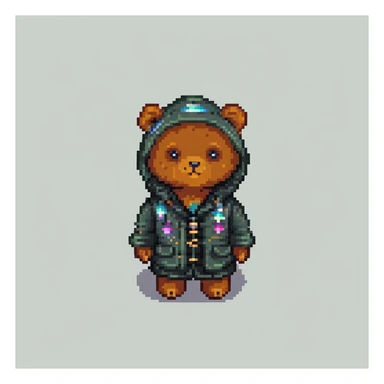 cute bear inspired by awakening sage from Black Desert Online sticker
