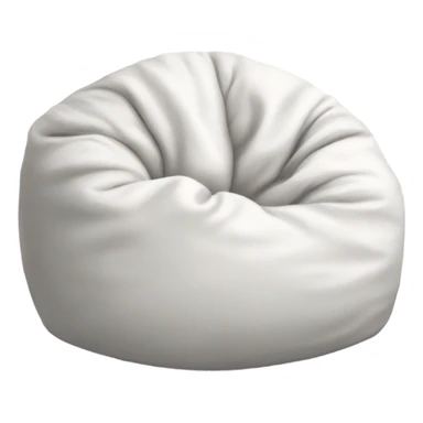 White beanbag sticker