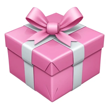 pink gift wrap sticker
