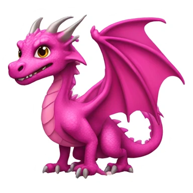 Pink dragon sticker