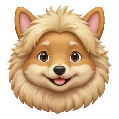 Cute dog blonde sticker