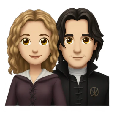 Snape and hermione love sticker