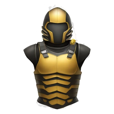 torso armor covered in bees sticker