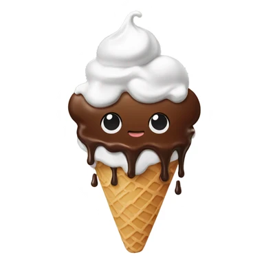 drippy ice cream sundae sticker