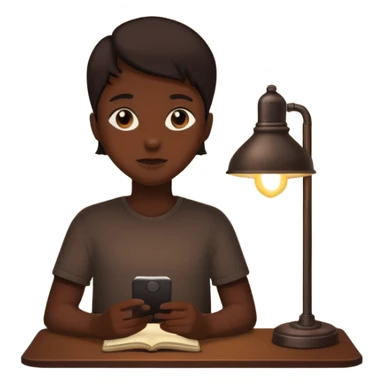 person silhouette under a dim lamp with shadows sticker