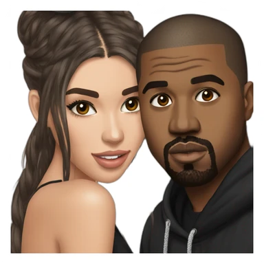 Kanye West proposes the Marriage to Madison Beer sticker